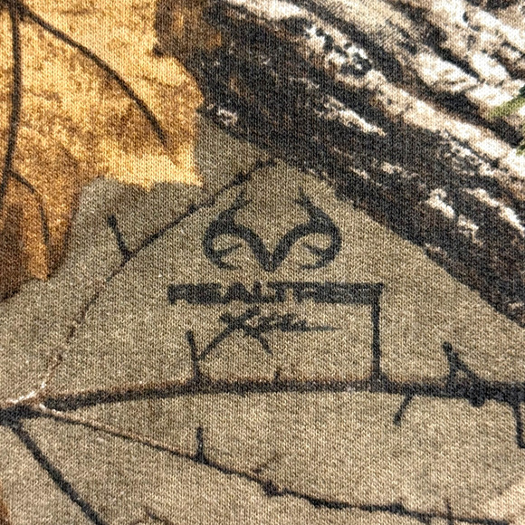 RealTree Hoodie Mens Size XL Logo Buck Graphic Hunting Oversized EUC - Picture 5 of 8